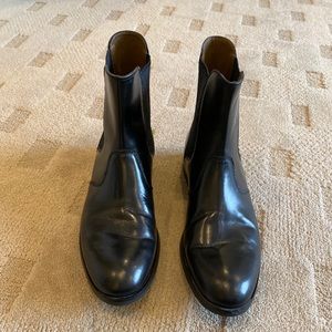 Zara Men’s Black Leather Slip on boots